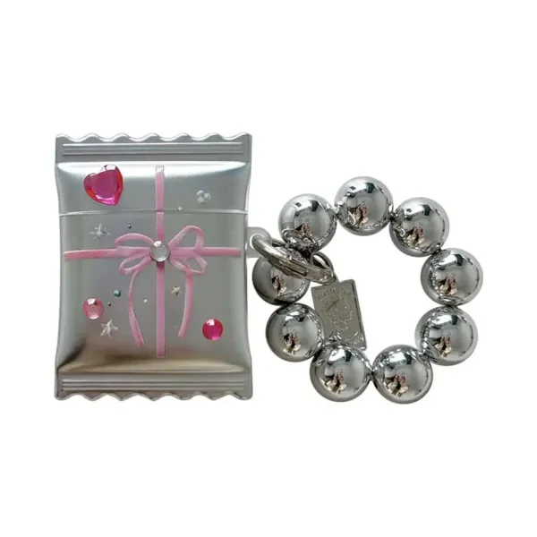 Other|Iphone Cases*Boogzel Clothing Rhinestone DIY Bow AirPods Case Silver