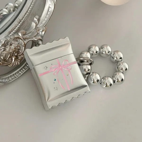 Other|Iphone Cases*Boogzel Clothing Rhinestone DIY Bow AirPods Case Silver