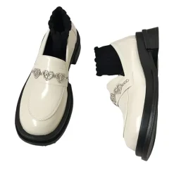 Classics|Boots / Platform Boots*Boogzel Clothing Rhinestone Heart Loafers
