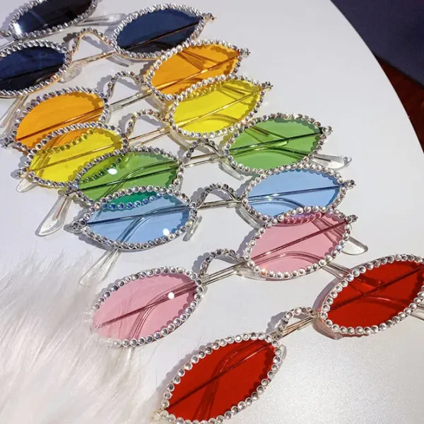Sunglasses*Boogzel Clothing Rhinestone Oval Glasses