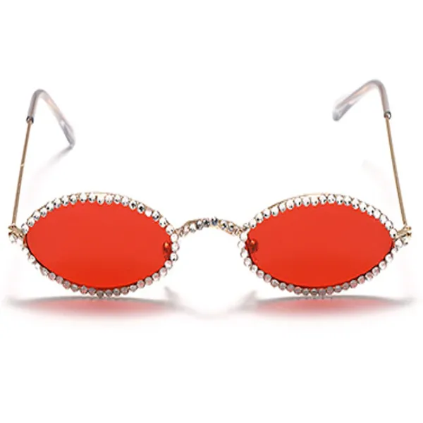 Sunglasses*Boogzel Clothing Rhinestone Oval Glasses