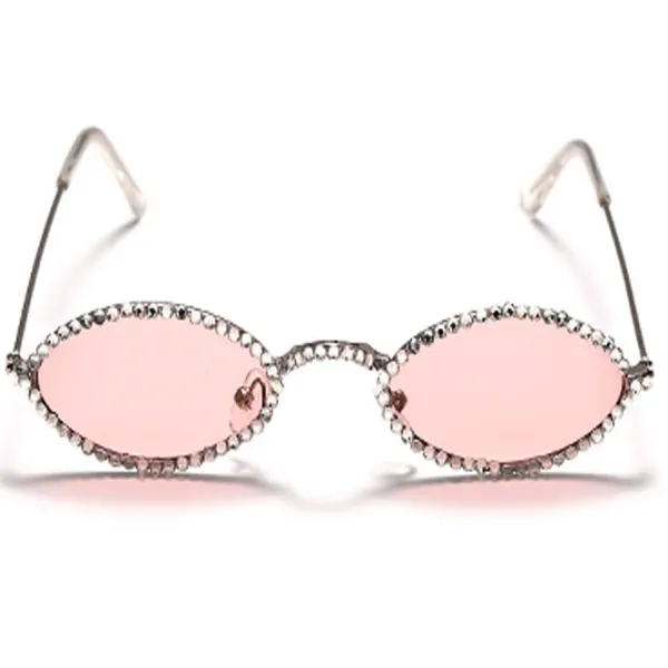 Sunglasses*Boogzel Clothing Rhinestone Oval Glasses