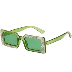 Sunglasses*Boogzel Clothing Rhinestone Rectangle Sunglasses