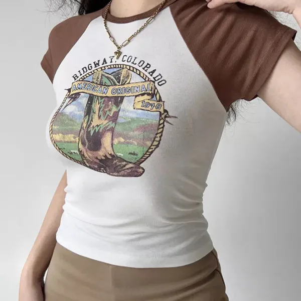 Aesthetic T-Shirts & Graphic Tees*Boogzel Clothing Ridgway Vintage T-Shirt Brown