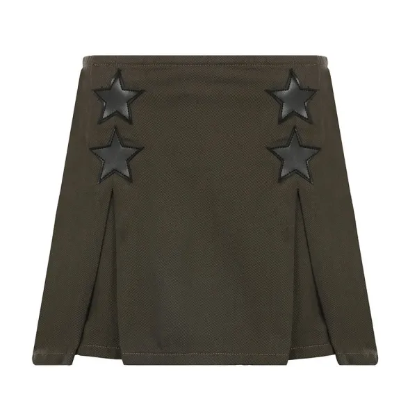 Skirts*Boogzel Clothing Rock The Scene Star Skirt DarkGreen