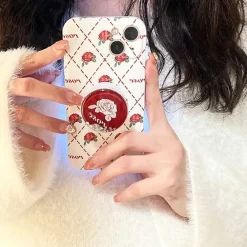 Iphone Cases*Boogzel Clothing Rose Argyle iPhone Case Red/white