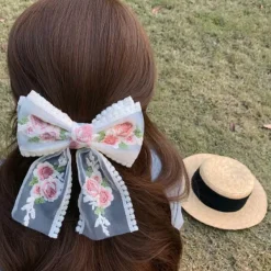 Hair Accessories*Boogzel Clothing Rose Embroidery Lace Hair Bow