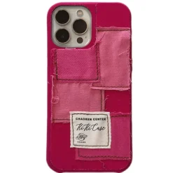Iphone Cases*Boogzel Clothing Rose Red Patchwork iPhone Case Pink