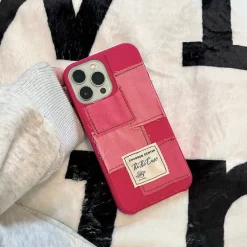 Iphone Cases*Boogzel Clothing Rose Red Patchwork iPhone Case Pink