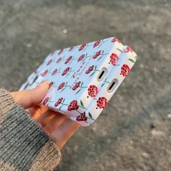 Iphone Cases*Boogzel Clothing Roses iPhone Case White/red