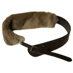 Belts & Chains*Boogzel Clothing 2000s Aesthetic Faux Fur Belt Brown