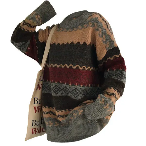 Sweaters*Boogzel Clothing 80's Grandma Knit Sweater