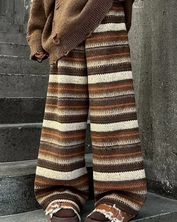 Pants & Trousers*Boogzel Clothing 80's Grandma Pants in Brown