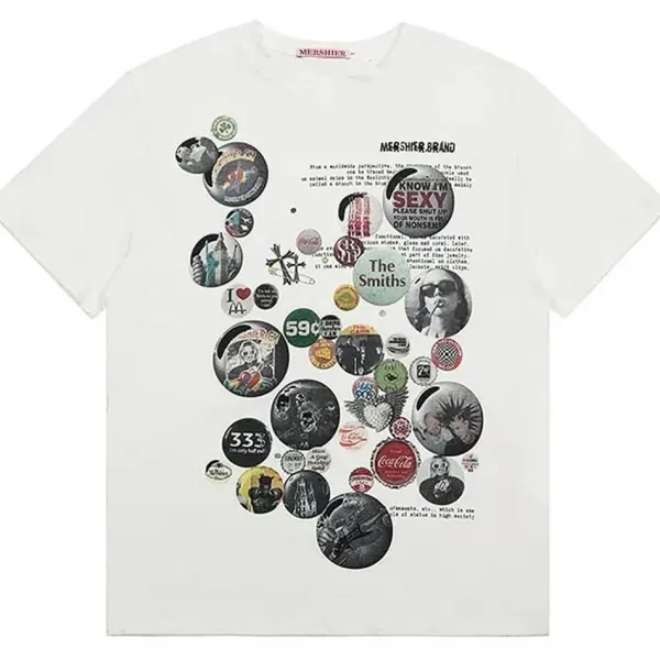 Aesthetic T-Shirts & Graphic Tees*Boogzel Clothing 2000s Kid Pin Graphic T-Shirt White