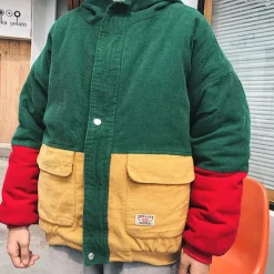 Coats & Jackets*Boogzel Clothing 90s Kids Corduroy Hooded Jacket