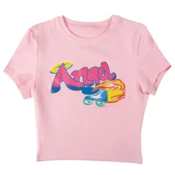 Y2K Tops|Aesthetic T-Shirts & Graphic Tees*Boogzel Clothing 90s Kids Mini Tee Pink
