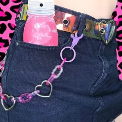 Other|Belts & Chains*Boogzel Clothing 2000's Kids Pastel Pant Chain Pink/lavender