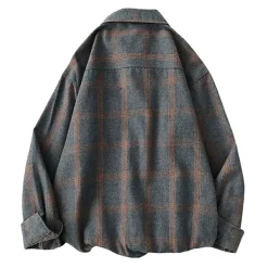Mens|Long Sleeve Tops*Boogzel Clothing 90s Style Plaid Oversized Shirt
