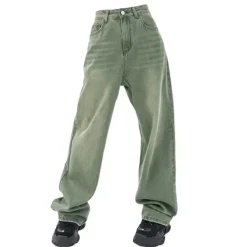 Jeans*Boogzel Clothing Sage Baggy Jeans Green