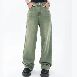Jeans*Boogzel Clothing Sage Baggy Jeans Green