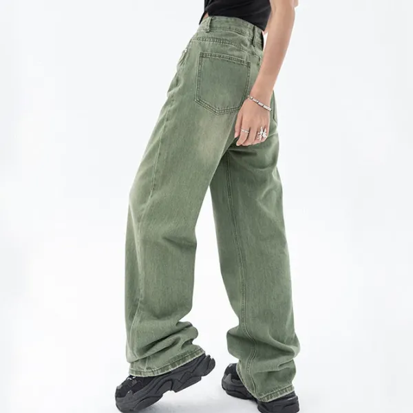 Jeans*Boogzel Clothing Sage Baggy Jeans Green