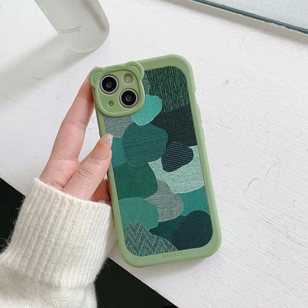 Iphone Cases*Boogzel Clothing Sage Patchwork iPhone Case Green