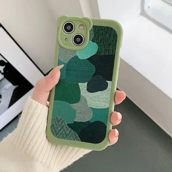 Iphone Cases*Boogzel Clothing Sage Patchwork iPhone Case Green