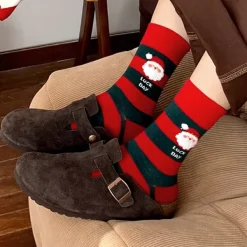Socks*Boogzel Clothing Santa Striped Socks Red