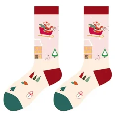 Socks*Boogzel Clothing Santa's Sleigh Christmas Socks