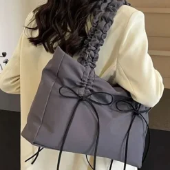 Bags & Purses*Boogzel Clothing Saturday School Bow Shoulder Bag Grey