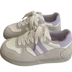 Classics|Aesthetic Sneakers*Boogzel Clothing Saturday School Sneakers in Lavender Grey/purple