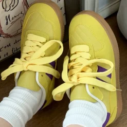 Aesthetic Sneakers*Boogzel Clothing Saturday School Sneakers in Yellow