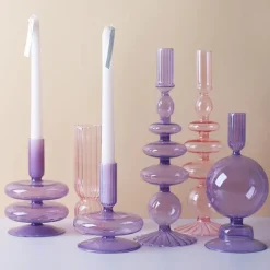 Aesthetic Room Decor*Boogzel Clothing Seashell Nordic Glass Candle Holder
