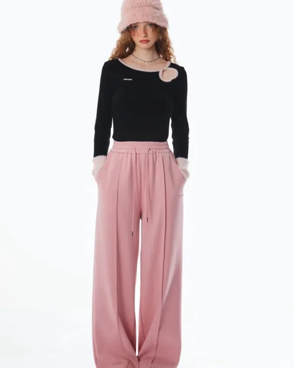 Sweaters|Long Sleeve Tops*Boogzel Clothing Secret Crush Heart Cutout Top Black/pink
