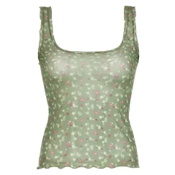 Y2K Tops*Boogzel Clothing Secret Garden Mesh Tank Top