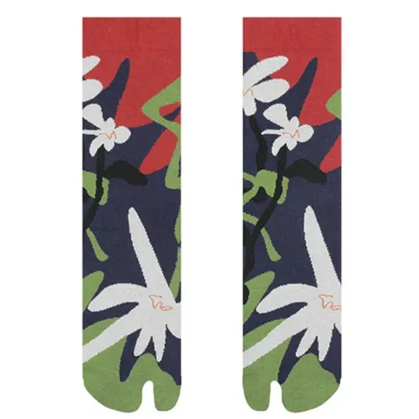 Socks*Boogzel Clothing Secret Garden Split Toe Tabi Socks