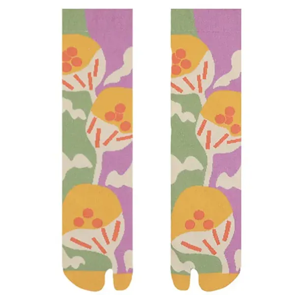 Socks*Boogzel Clothing Secret Garden Split Toe Tabi Socks