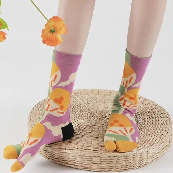 Socks*Boogzel Clothing Secret Garden Split Toe Tabi Socks
