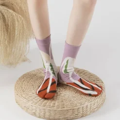 Socks*Boogzel Clothing Secret Garden Split Toe Tabi Socks
