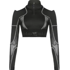 Long Sleeve Tops*Boogzel Clothing Secret Mission Long Sleeve Top Black