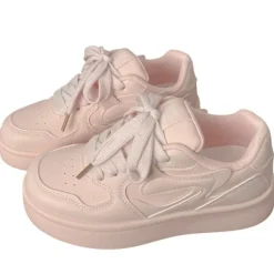 Aesthetic Sneakers*Boogzel Clothing Self Made Skater Sneakers in Pink