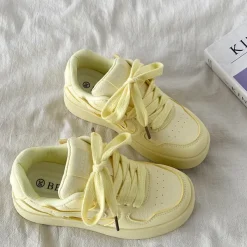Aesthetic Sneakers*Boogzel Clothing Self Made Skater Sneakers in Yellow