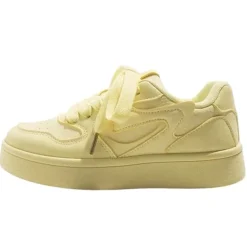 Aesthetic Sneakers*Boogzel Clothing Self Made Skater Sneakers in Yellow