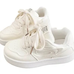 Aesthetic Sneakers*Boogzel Clothing Self Made Skater Sneakers in White