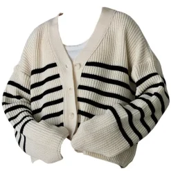 Striped Sweaters|Knit Cardigans*Boogzel Clothing Self Made Striped Cardigan