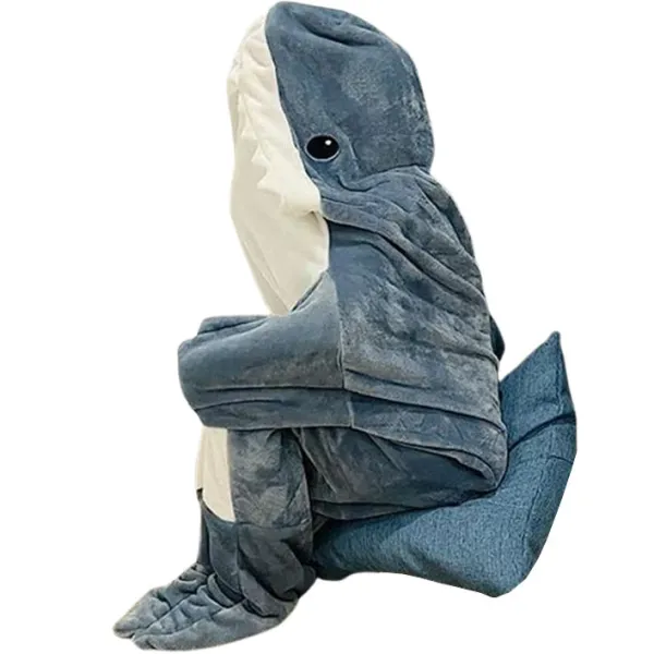 Aesthetic Room Decor|Aesthetic Bedroom*Boogzel Clothing Shark Blanket Blue