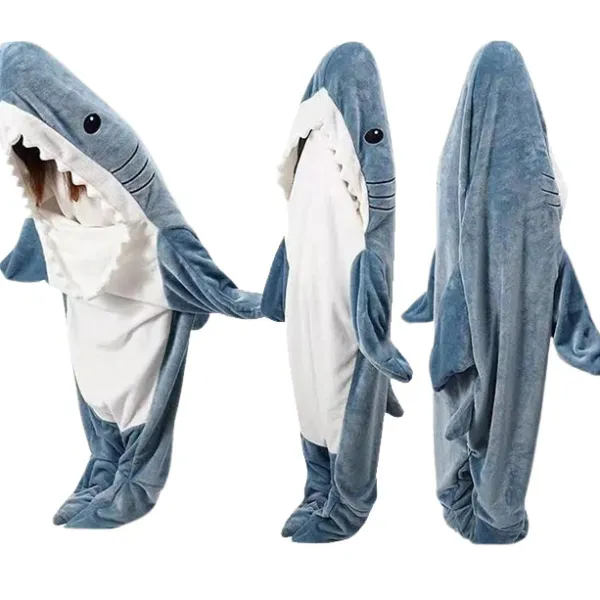 Aesthetic Room Decor|Aesthetic Bedroom*Boogzel Clothing Shark Blanket Blue