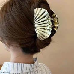 Hair Accessories*Boogzel Clothing Shell Gold Hair Claw