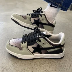 Classics|Aesthetic Sneakers*Boogzel Clothing Shooting Star Sneakers in Gradient Grey