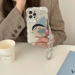 Iphone Cases*Boogzel Clothing Bead Chain iPhone Case Silver